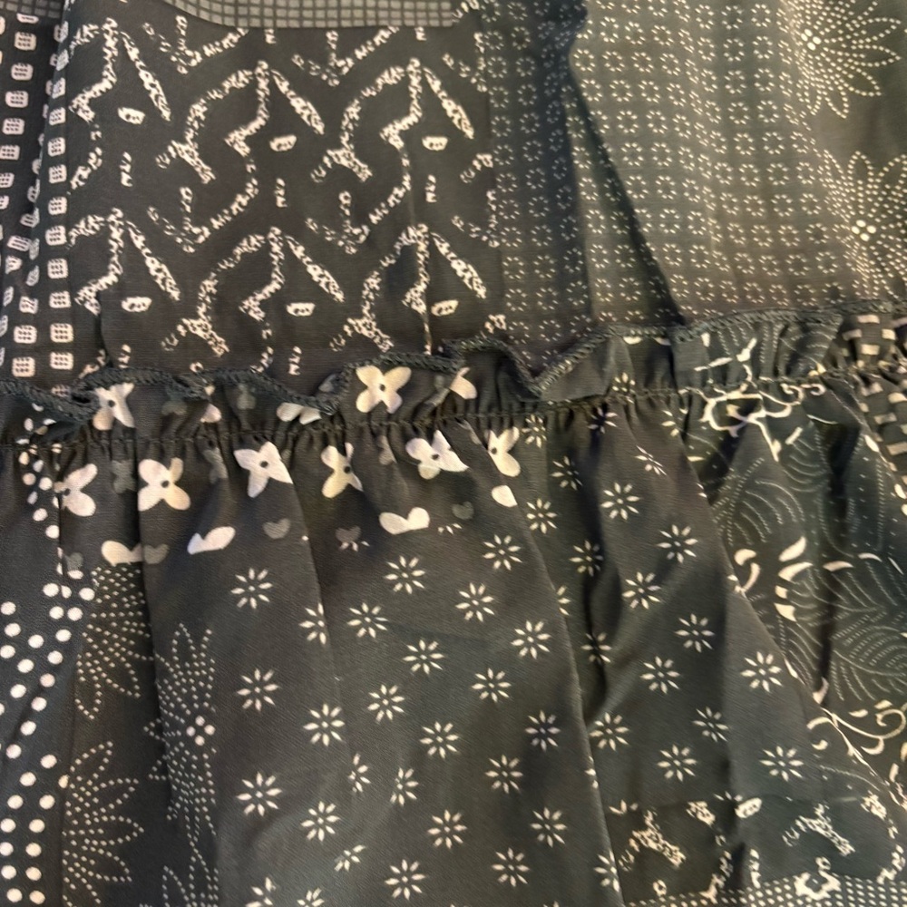 NWT BOHO Patchwork Maxi Skirt size M - Picture 12 of 14